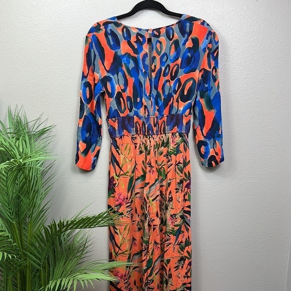 Blank London Jumpsuit Multi Colored Medium Tropical Leopard Print - Picture 9 of 12